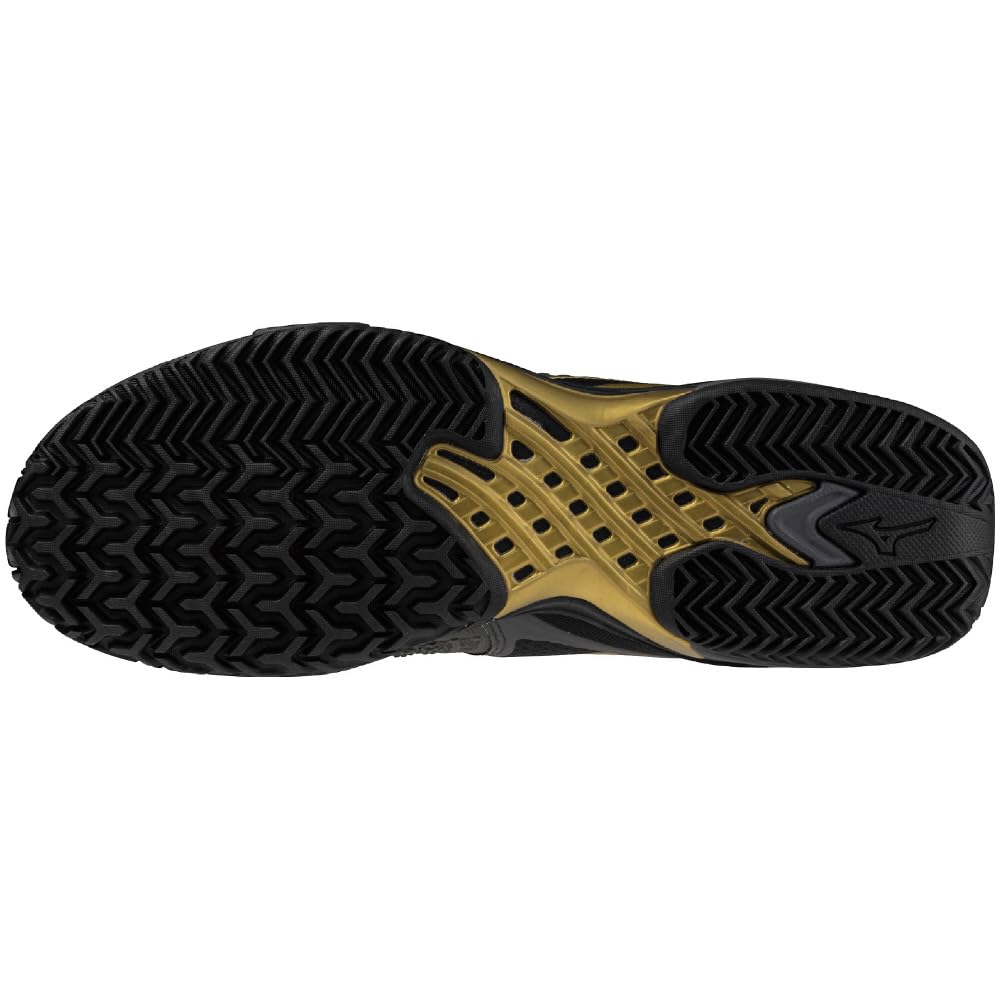 Tennis Shoes Wave Exceed TOUR 6 OC Artificial Grass Court Club Activities Lightweight Soft Tennis Hard Tennis Dark Gray x Gold x Black cm 2E [Mizuno]