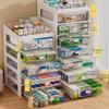 Large Capacity Family Medicine Storage Organizer Drawer Type Cabinet