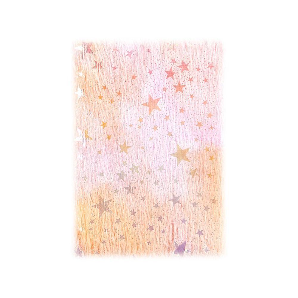 Journal Book Star Gilding Notebook Daily Planner A6 Furry Notebook A6 Plush Notebook  Stationery