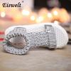 Women Casual Sandals Summer Thick-bottomed Knitting Shoes Sandal Gladiator Bottom Rome