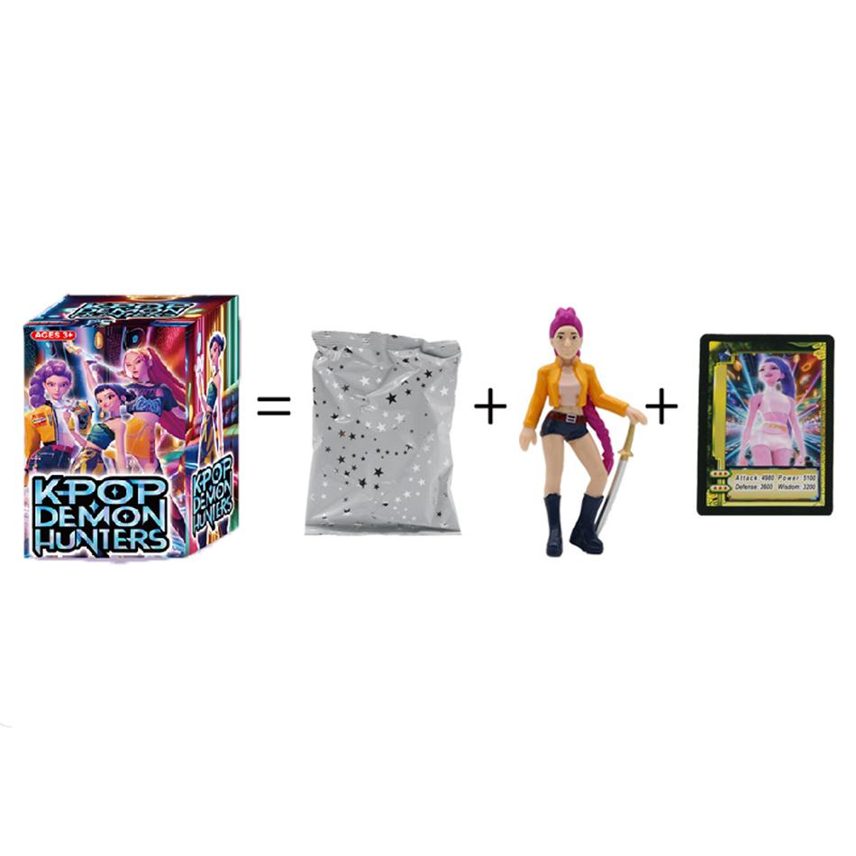 Anime Kpop Devil Hunter Blind Box Disassembly Fun Blind Bag Small statue Peripheral model Desktop Blind box decoration gifts
