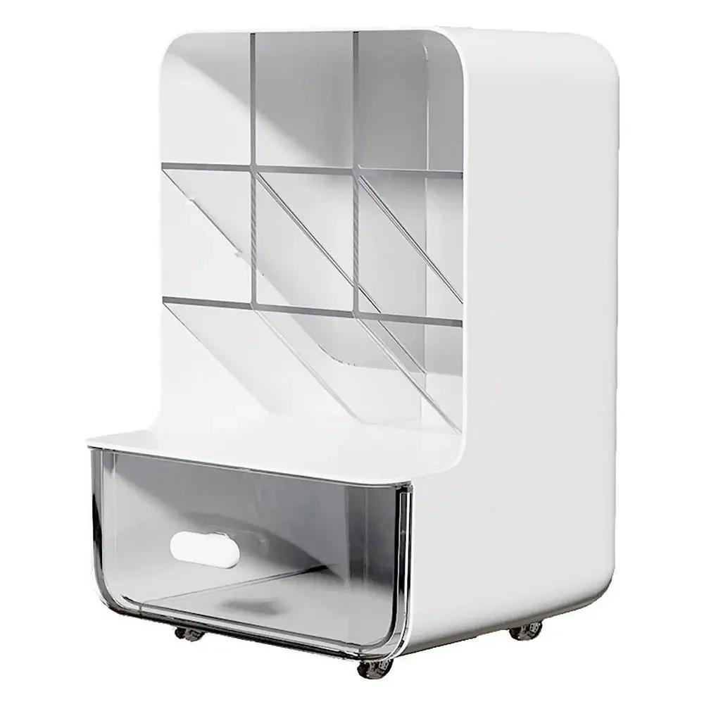 Bevel Insert Storage Box Large Capacity Drawer Cosmetic Brush Holder Compartment Multifunctional Commodity Shelf for Desktop