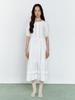 GANISONG Forest Fairy Button Dress_Cotton White
