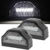 24V Universal LED License Plate Light, 6-LED Truck License Lamp with White Light, Replacement Light for Trailers & O1I8
