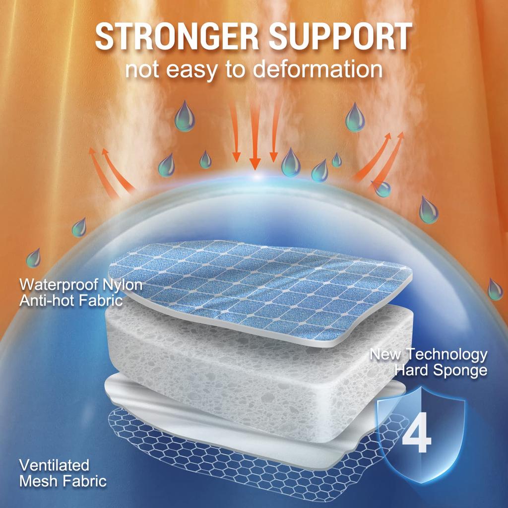 Small Garment Steamer Ironing Board Mitt Anti Steam Glove Heat Resistant Irons Mat Travel Iron Pad for Cloth Ironing Accessories