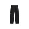 Li Ning CF Suo Solid Color Mid Waist Straight Casual Pants Women Pants Black AKXU504-2
