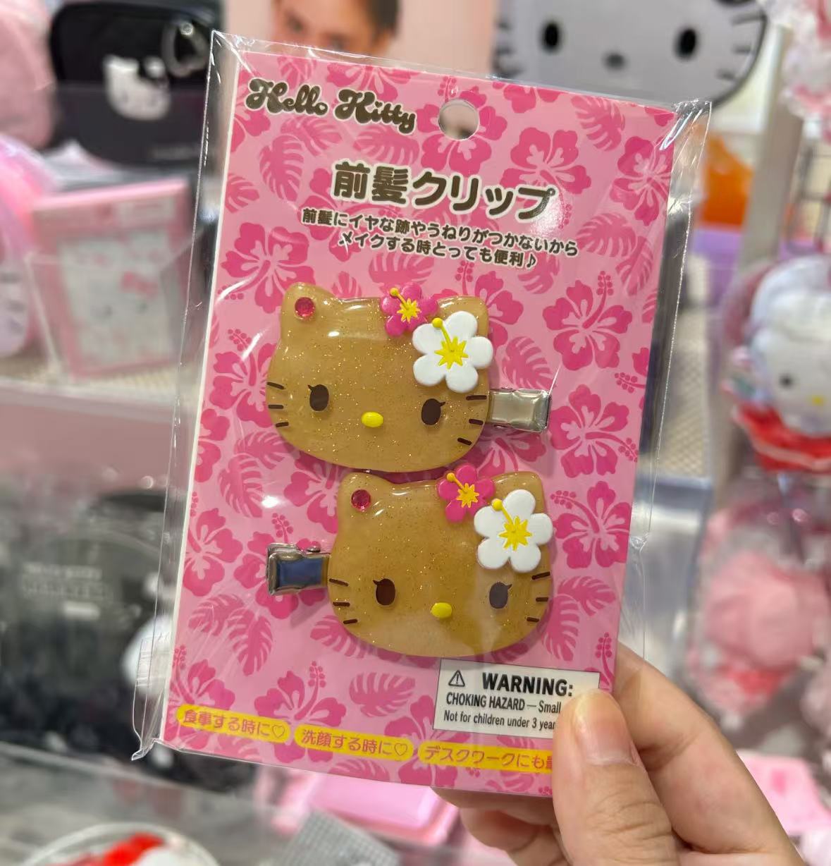 

2 шт. Каваий Sanrio Черная кожа Hello Kitty Заколка для волос Милые девочки Симпатичный мультяшный зажим для челки Боковой зажим Креативный головной убор Подарки на день рождения