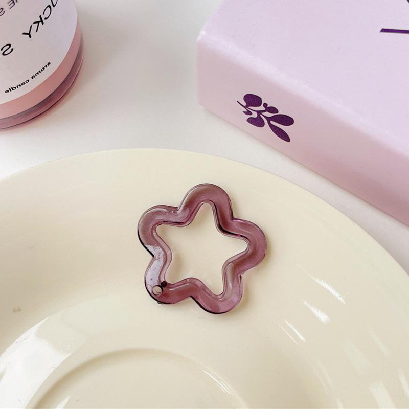 Transparent Acrylic Star Charm for Earrings, Phone Cases, and Keychains