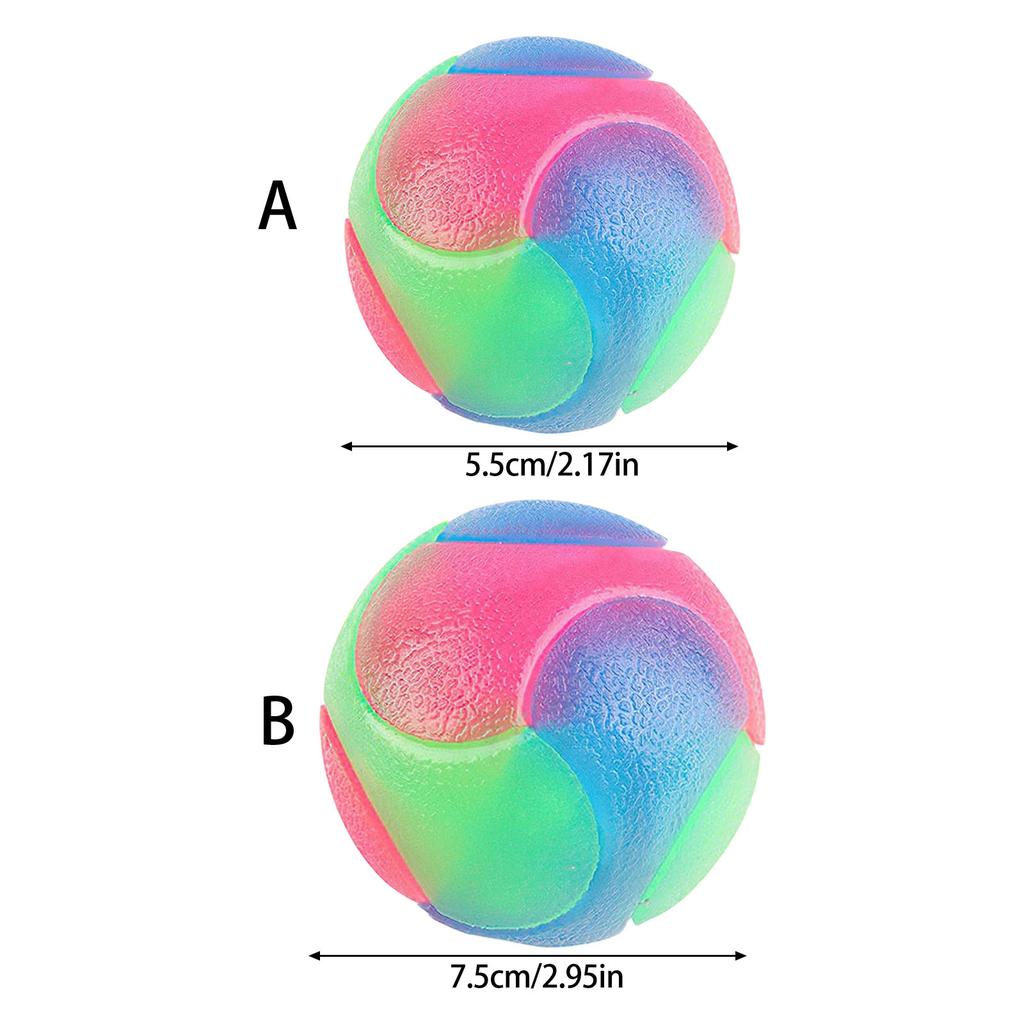 LED Flashing Light Bouncing Ball For Dog Cats Promotes Exercise And Stress Reduce for Pet Indoor Outdoor Entertainment