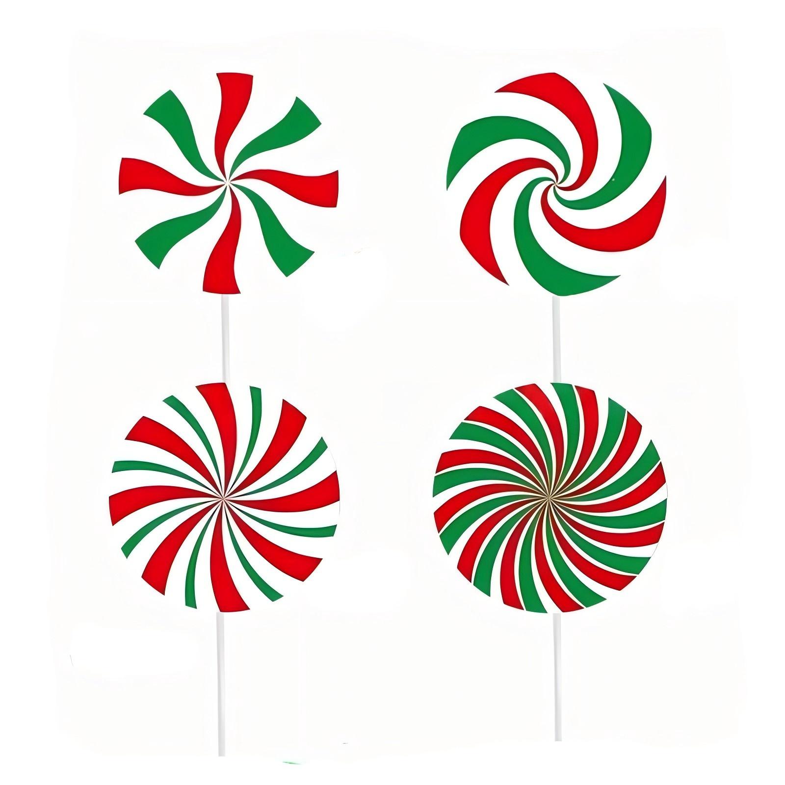 

Christmas Decorations For Indoor Christmas Trees: Christmas Tree Decorations With8 Large Red Peppermint Lollipops One Size