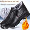 Shoes for Men 2025 Winter Fashion Non-slip Cotton Shoes Men's Thickened Leather Waterproof Casual Snow Boots Zapatillas Hombre