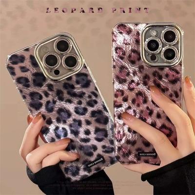 Luxury Glacier Leopard Print Phone Case For iPhone 11 12 13 14 15 16 Pro Max Back Cover