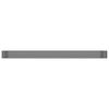 Raised Garden Bed Galvanized Steel 507 X 100 X 36 Cm Gray