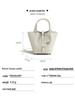 Genuine Leather Women's Bucket Handbag, Large Capacity, High-End Cowhide, 2024 Design