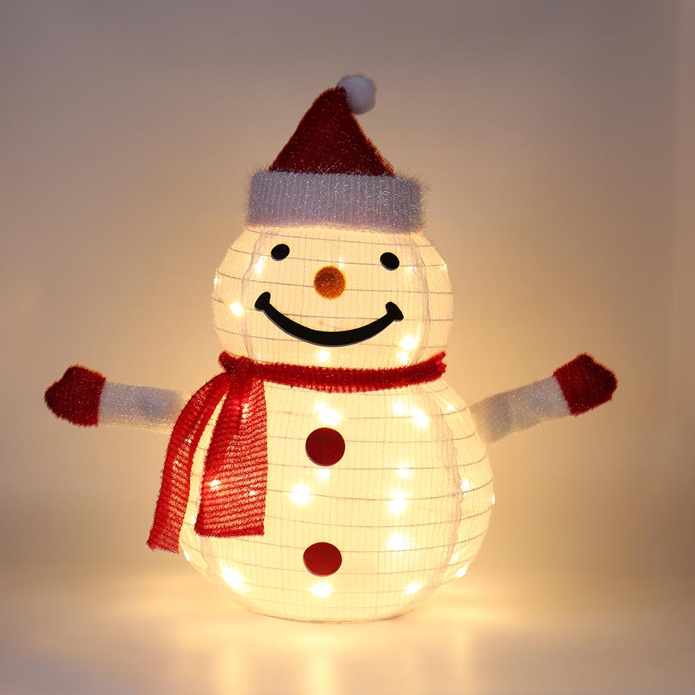 

Рождественский декор Снеговик Санта светящийся светильник Водонепроницаемый Снеговик Санта Клаус модель со светодиодной подсветкой для уличного рождественского новогоднего декора