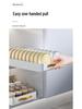 Bowl & Dish Pull-Out Storage Rack - In-Cabinet Drainer & Organizer