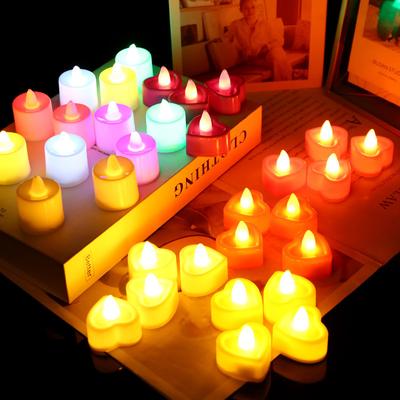 12/24/48/96 Stück Flammenlose LED-Teelichter, Teelichter, Hochzeitslicht, romantische Kerzen, Lichter für Geburtstags-, Hochzeits- und Partydekorationen