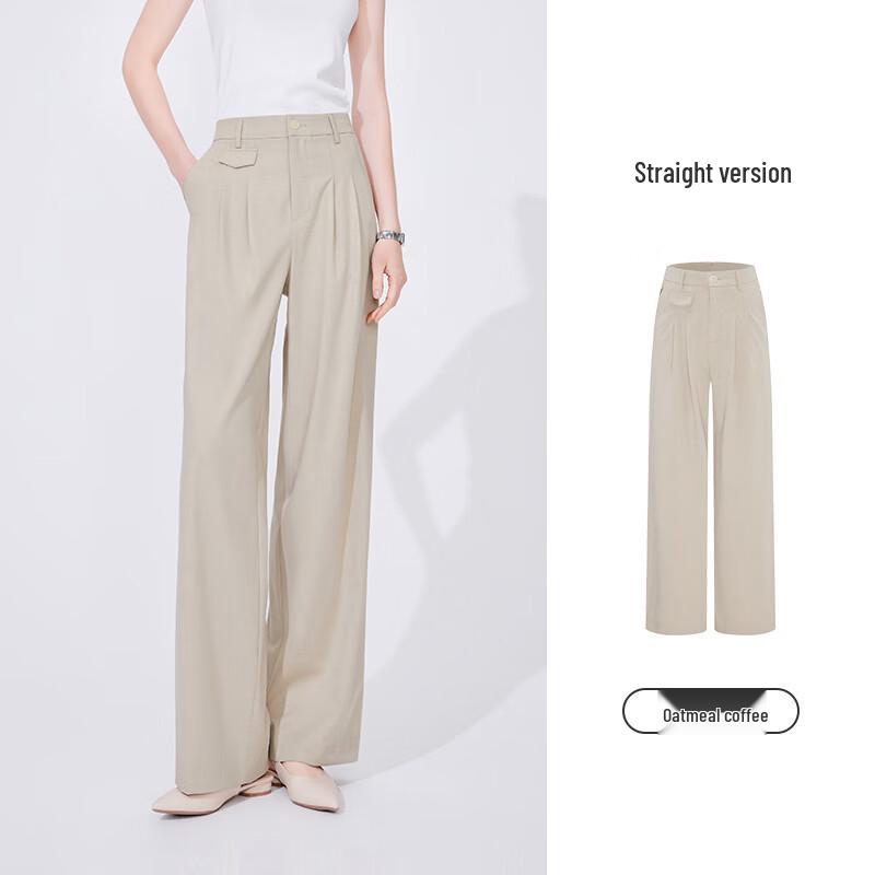 Navigare Women's Loose Fit Straight-Leg Pants