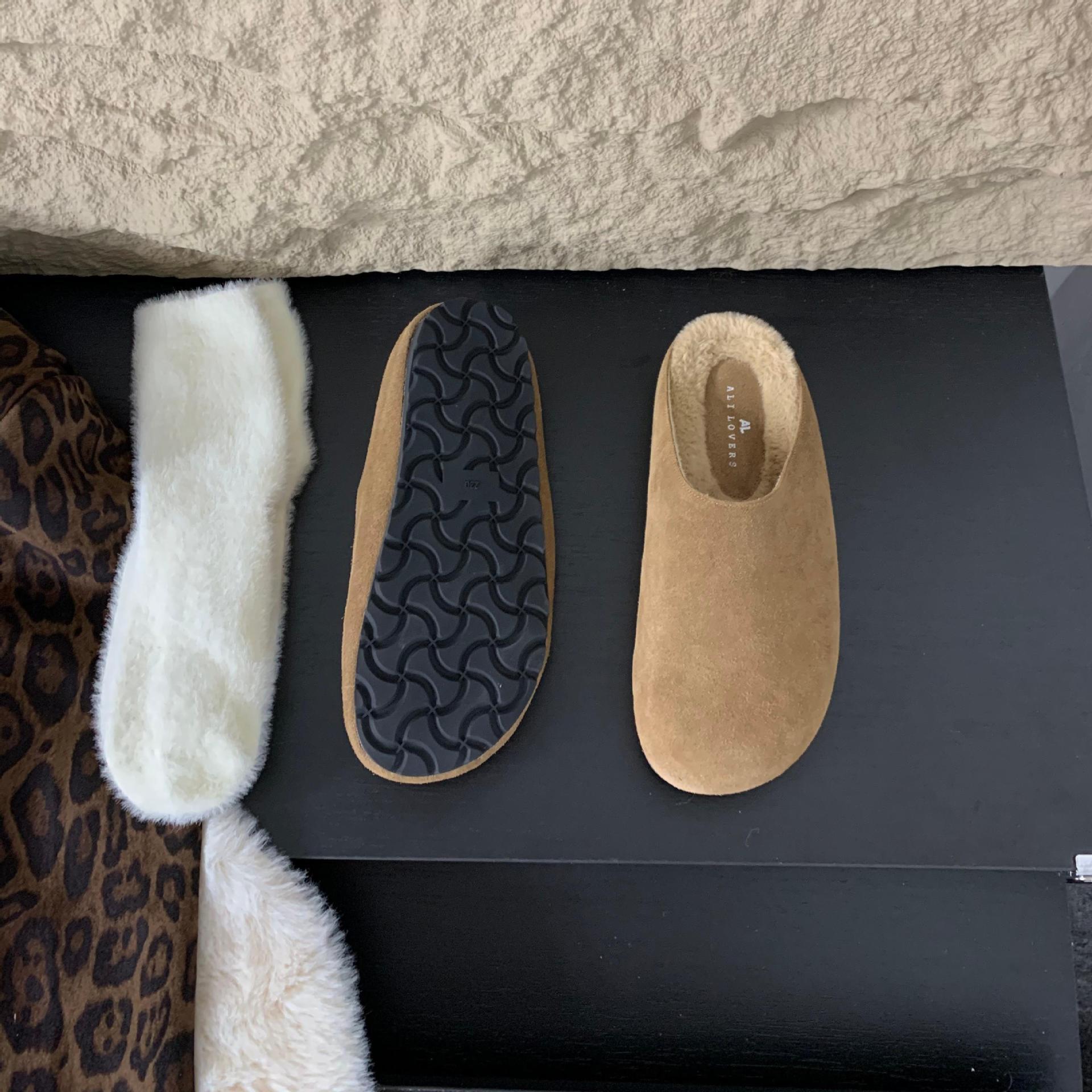 

Туфли на платформе женские 2025 новые сумка с одним педалем голова полушлепанцы мягкая подошва Бокен ленивые сандалии верхняя одежда женская обувь 39 коричневый