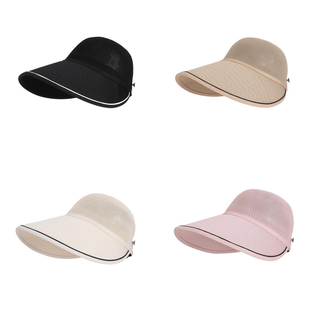 Summer Breathable Sun Hat With Wide Brim For Outdoor Travel And Face Sun Protection