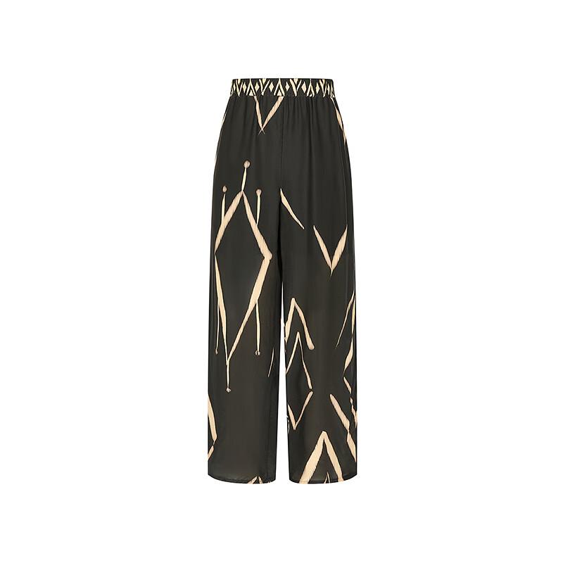 Less 2025 Autumn Mulberry Silk Blend Casual Pants