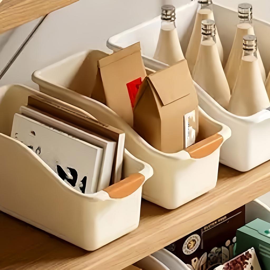 Vertical Sloping Storage Basket For Kitchen Utensils Spices And Condiments