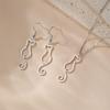 My Shape Lovely Cat Tail Drop Earrings for Women Cute Kitten Animal Dangle Earring Stainless Steel Fashion Jewelry Gifts