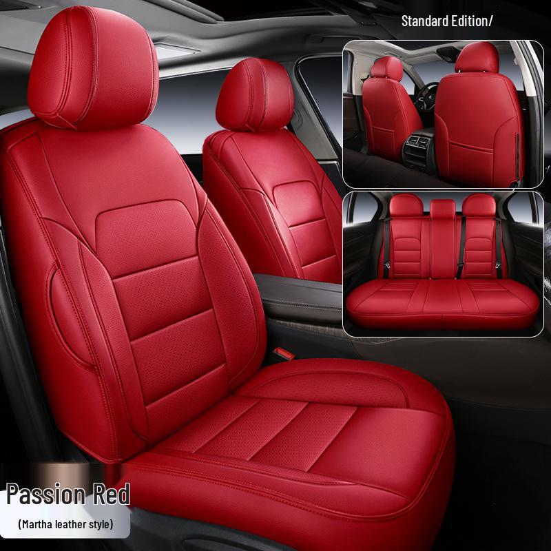 Genuine Leather Car Seat Cushion for 2015-2016 Ford Hatchback/Sedan - Full Wrap Design