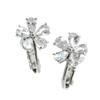 Vantaine Blomsterøredobber Cubic Zirkonia Sølv E2-1