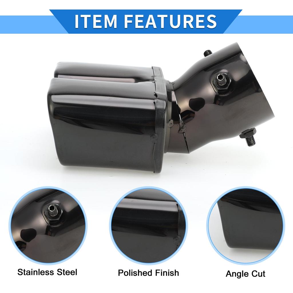 VekAuto Car Exhaust Tail Muffler for Toyota Land Cruiser Prado GDJ/TRJ150 Series 1pc Square