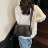 New 2025 Simple and Fashionable Large-capacity Foreign-style Street Shoulder Bag Personalized Fashion Messenger Bag Trendy Small Square Bag