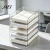Acrylic Document File Holder Paper Organizer Letter Tray, Stackable Desk Organizer, Clear Craft Supply Drawer Sorter for Documents, Files, Letters, A4