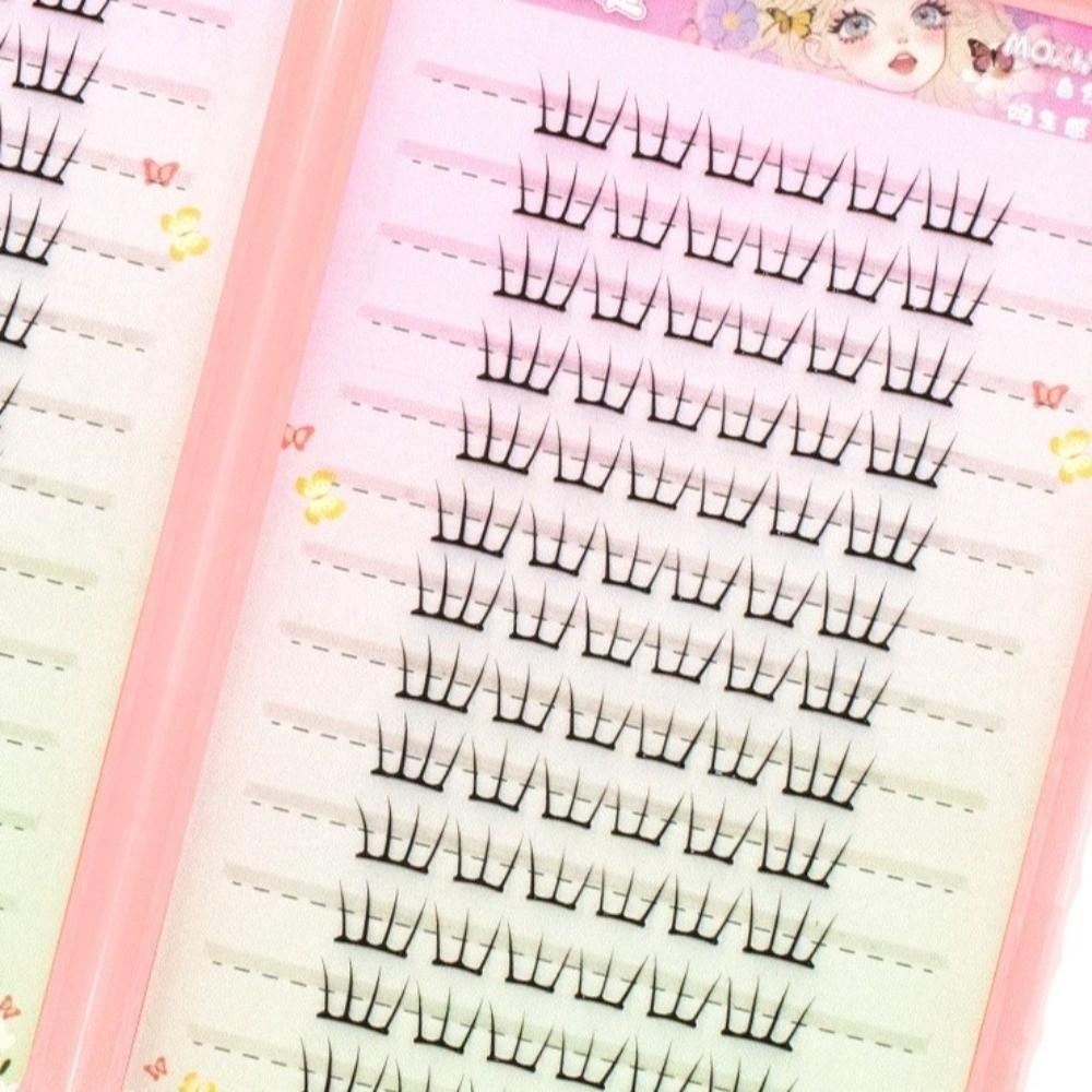 Black Color DIY Fake Lash Natural Style False Eyelashes New Lash Extensions for Idol Girls