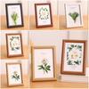 Circular Wood Picture Frame Stand Multicolor Picture Display Frame Simple Photo Frame  Gift
