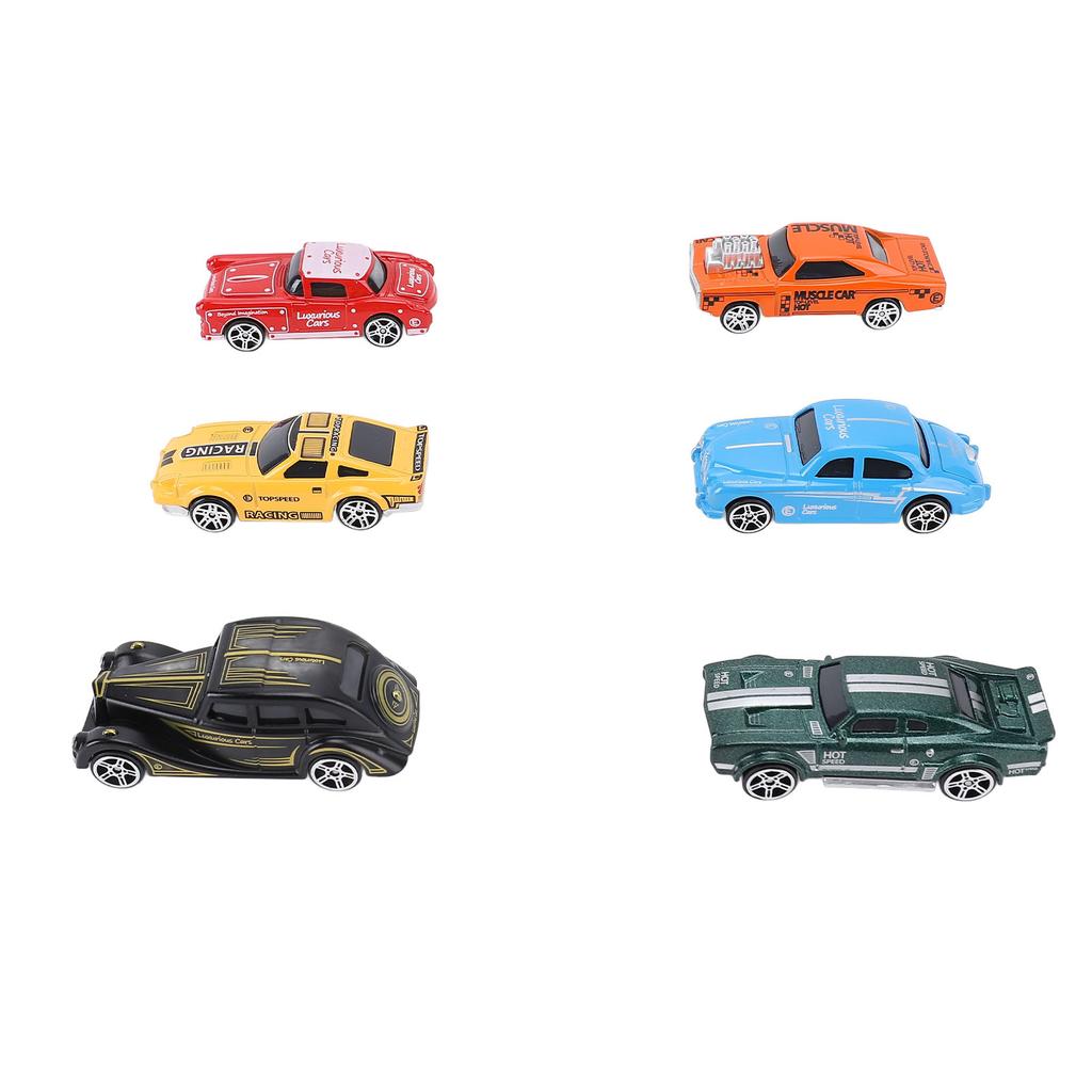 Set 6 buc Mașinuțe Aliaj pentru Copii Mașină de Jucărie de Curse Set Vehicule pentru Copii Mici Decorațiune Acasă Cadou