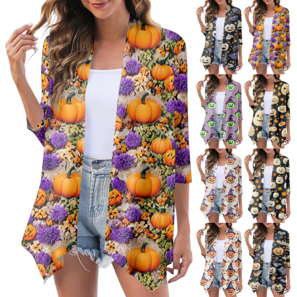 Women's Fashion Casual Comfortable Three-quarter Sleeve Cardigan Jacket