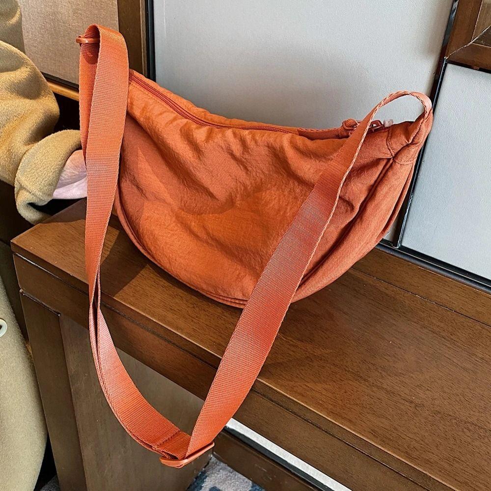 Borsa a spalla Hobo Borsa a tracolla Tela di nylon Borsa a forma di raviolo Borse semplici a spalla Singola Unisex