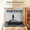 Band TThe  Cushion Cover Natural Linen Organic Fabric DoubleSided Printing Sofa Home Decor Gift Pillow Case