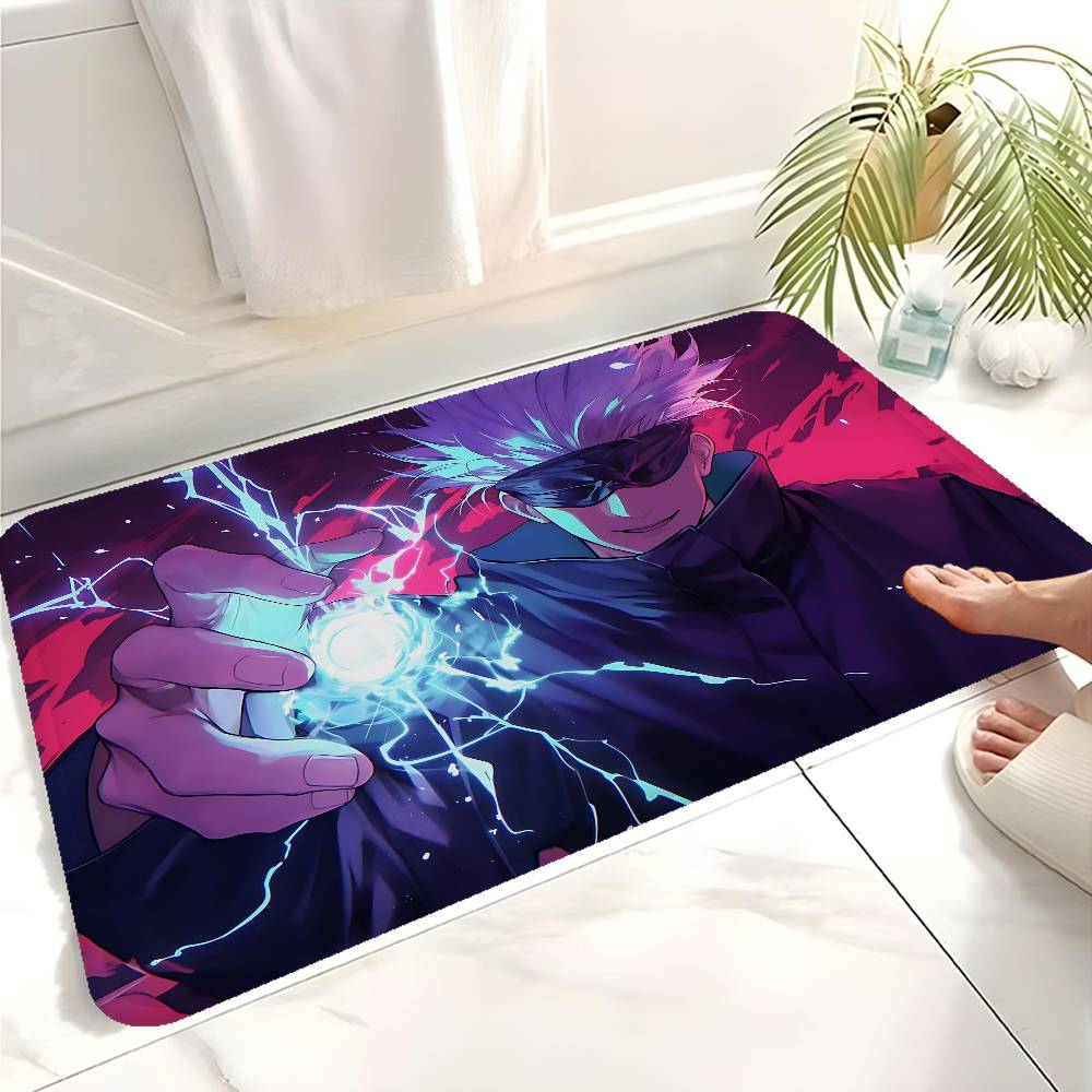 Popular Anime J-jujutsu K-kaisen Gojo Satoru Bathroom Mat Non-Slip Laundry Room Mat Laundry Decor Balcony Child Living