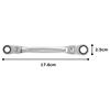TONE Ratchet Combination 10 x 12 mm RMFW-1012 Double-ended Wrench, (Jaw Size)