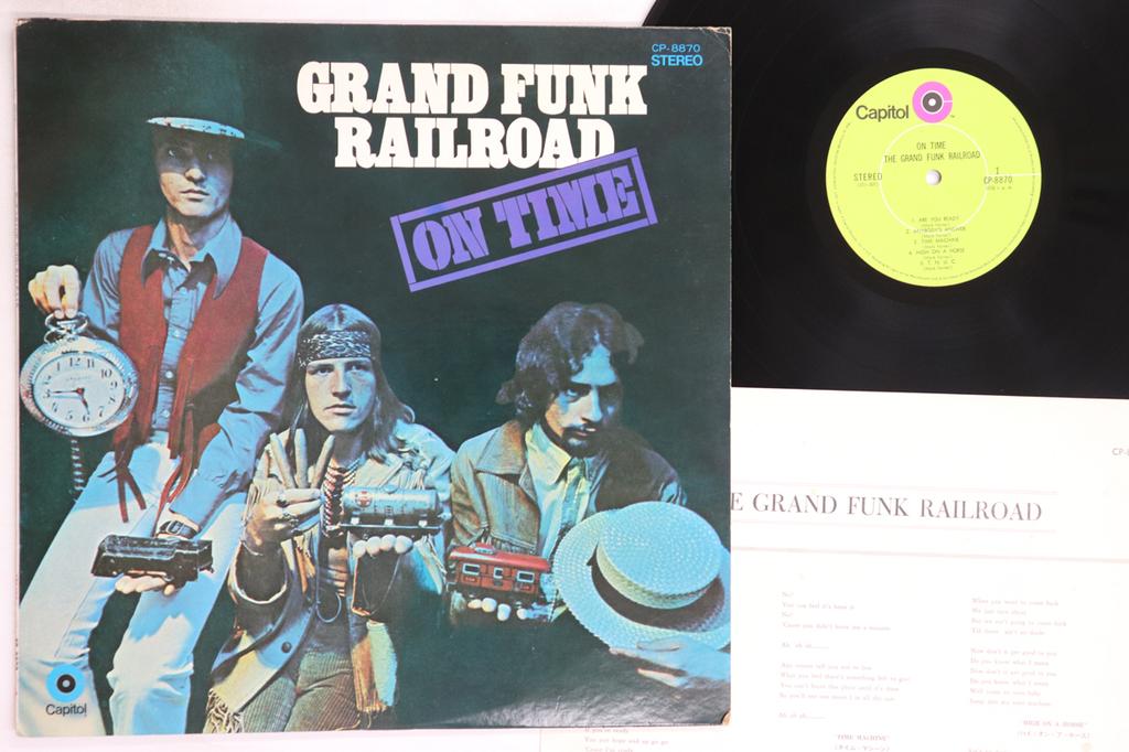 LP Record GRAND FUNK RAILROAD - On Time CP8870 CAPITOL 1970 Japan Rock Used