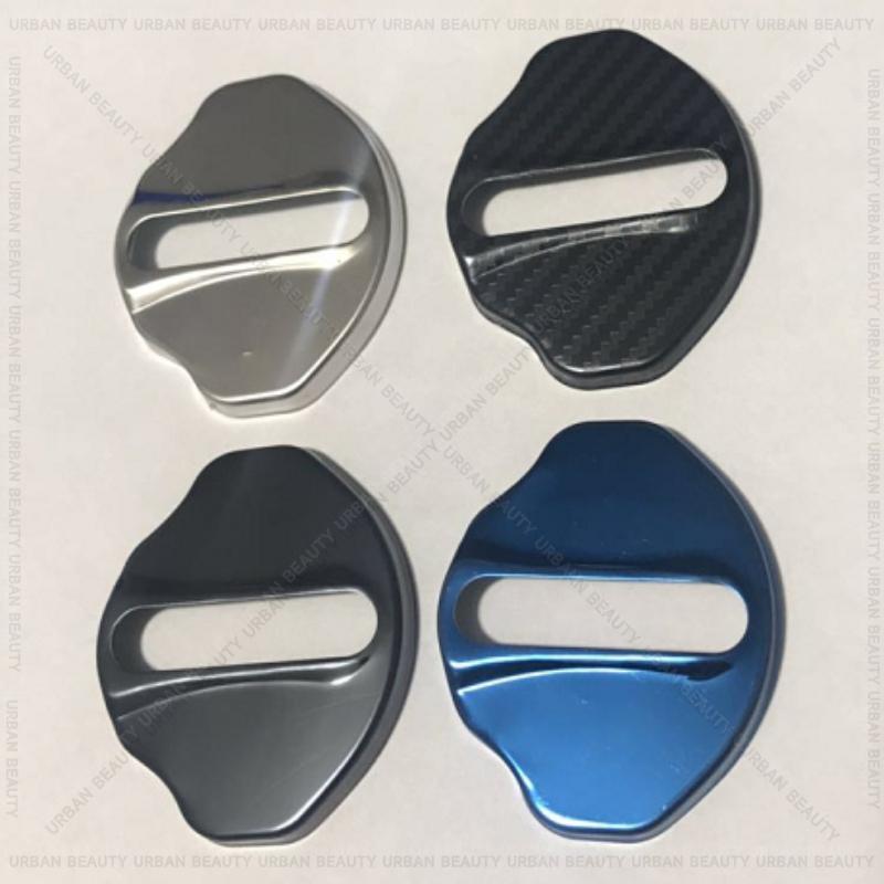4PCS Car Door Lock Cover Stainless Steel Protection Accessories For BMW 7 Series M4 I4 I5 i5M I7 iX iX1 Z4