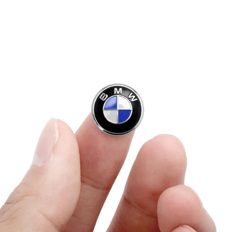 For BMW 2/5/10pcs 14MM Car Key Shell Sticker 3D Aluminum Auto Key Remote For BMW F30 F10 E90 F20 E46 E60 E70 E39 E36 E87 E28 X2