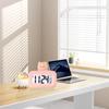 Electronic Clock Cute Cartoon LED Screen Desktop Electronic Alarm Data Time Calendar Temperature Clock