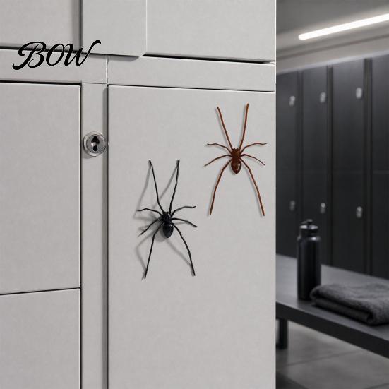 Halloween Home Decoration 3D Spider Fridge Magnet, Spooky Realistic Magnetic for Themed Decor Refrigerator, Car Surface, Garage Door, Parties, Office