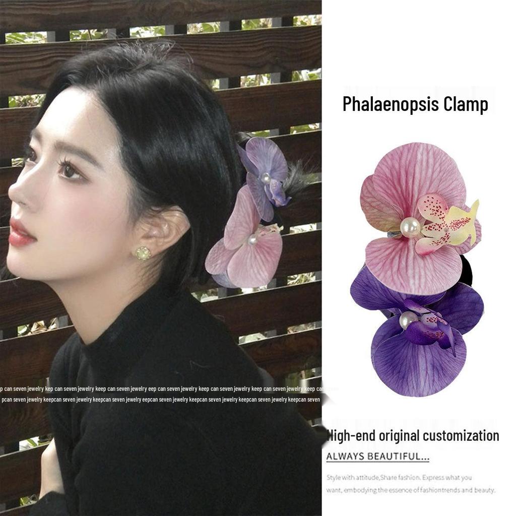 Yellow Frangipani Hibiscus Hair Clip - Tropical Beach Vacation Accessory