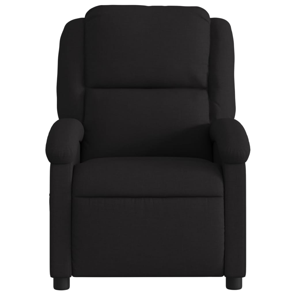 Relaxation Armchair Black Fabric