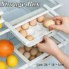 30/12 Grids Eggs Storage Box Rotating Eggs Refrigerator Organizer Food Containers Eggs Case Holder Dispenser Kitchen Storage Box