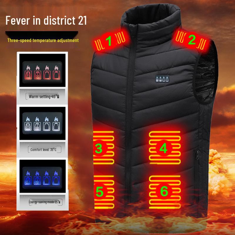 21-Zone Smart USB Heated Winter Vest