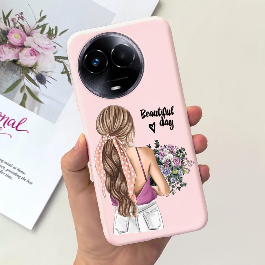 Shockproof Case For Realme 11 5G / Realme 11X Phone Cover Fashion Girls Soft Silicone Funda For Realme11 11 X 2023 RMX3785 Coque